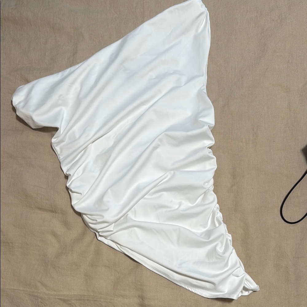 White Ruched Top